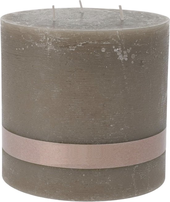 Grande Bougie Pilier Yankee Candle Deux Mèches - Senteur Fraîche Bay Leaf Wreath