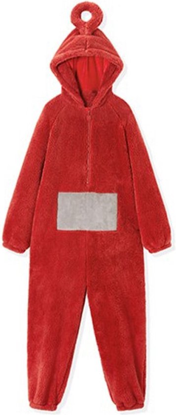 KrijgHonger - Teletubbie Kostuum volwassenen - Rood - S (140-160cm) - Teletubbie PO - Teletubbie pyjama - Carnavalskleding - Teletubbies -