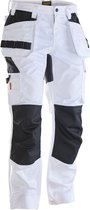 Jobman 2326 Craftsman Trousers Stretch 65232620 - Wit/zwart - D120