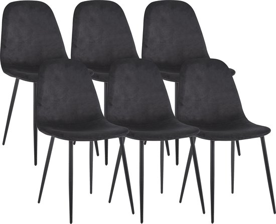 VCM 6er Esszimmerstühle skandinavischer gepolsterter Küchenstuhl Stühle Esszimmer Esstischtisch Rückenlehne Fiolo
