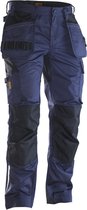 Jobman 2325 Craftsman Trousers Stretch 65232520 - Navy/Zwart - D096
