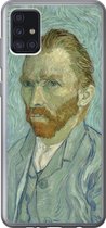 Geschikt voor Samsung Galaxy A52 5G hoesje - Zelfportret - Vincent van Gogh - Siliconen Telefoonhoesje