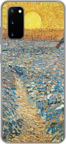 Telefoonhoesje Geschikt voor Samsung Galaxy S20 hoesje - De zaaier - Vincent van Gogh - Siliconen Telefoonhoesje