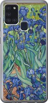 Geschikt voor Samsung Galaxy A21s hoesje - Irissen - Vincent van Gogh - Siliconen Telefoonhoesje