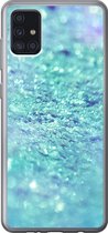 Geschikt voor Samsung Galaxy A52 5G hoesje - Blauw - Licht - Abstract - Siliconen Telefoonhoesje