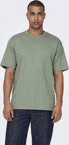 Only & Sons T-shirt Onsfred Life Rlx Ss Tee Noos 22022532 Hedge Green Mannen Maat - L