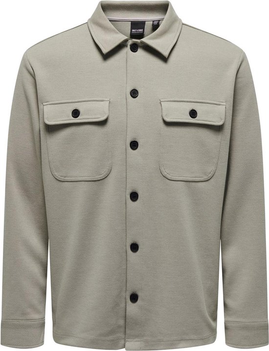 Only & Sons Overhemd Onsnewkodyl Overshirt Sweat Noos 22021279 Vintage Khaki Pattern Mannen Maat - XL