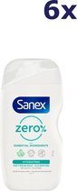 6x Sanex Douchegel Zero% Hydraterend 400 ml