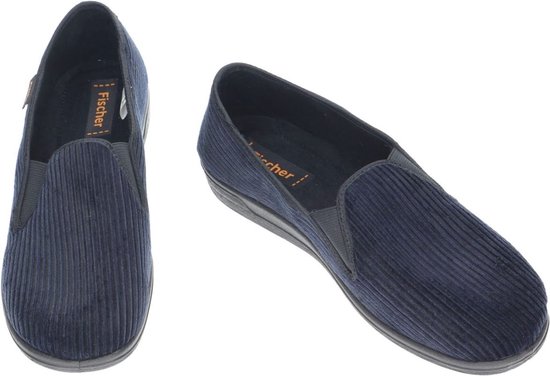 Fischer -Heren - blauw donker - pantoffels & slippers - maat 45