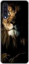 Geschikt voor Samsung Galaxy A50 hoesje - Leeuw - Licht - Portret - Siliconen Telefoonhoesje
