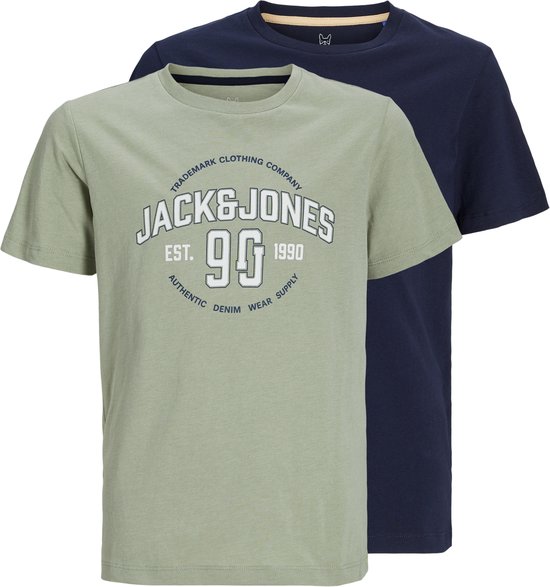JACK&JONES JUNIOR JJMINDS TEE SS CREW NECK JNR 2PK MP T-shirt Garçons - Taille 164