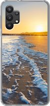 Geschikt voor Samsung Galaxy A32 5G hoesje - Het strand bij Domburg - Siliconen Telefoonhoesje