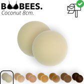 BOOBEES Nipple Covers - Tepelcovers - 8cm - Coconut - Zelfklevend - Tepelplakkers - 100% Siliconen - Herbruikbaar - Waterbestendig - BH accessoire - 7 Kleuren