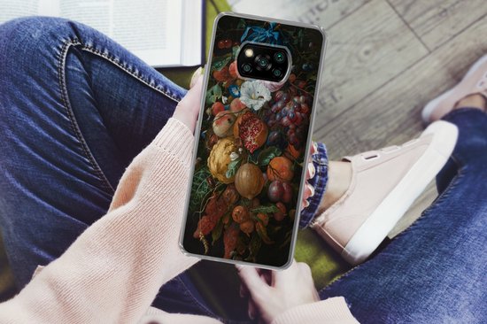 Xiaomi Poco X3 Pro - Feston de fruits et de fleurs - Peinture de Jan Davidsz. de Heem - Coque de téléphone en Siliconen