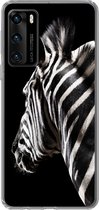 Geschikt voor Huawei P40 hoesje - Zebra - Wilde dieren - Patronen - Siliconen Telefoonhoesje