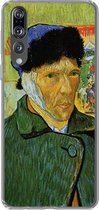 Geschikt voor Huawei P20 Pro hoesje - Zelfportret met verbonden oor - Vincent van Gogh - Siliconen Telefoonhoesje