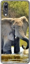 Telefoonhoesje Geschikt voor Huawei P20 hoesje - Olifant - Water - Dieren - Natuur - Siliconen Telefoonhoesje