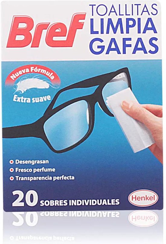 BREF toallitas limpiagafas 20 uds