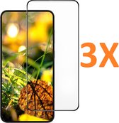 Glas de protection d'écran à couverture complète - Protecteur d'écran en Tempered Glass Convient pour: Samsung Galaxy S23 FE - 3x