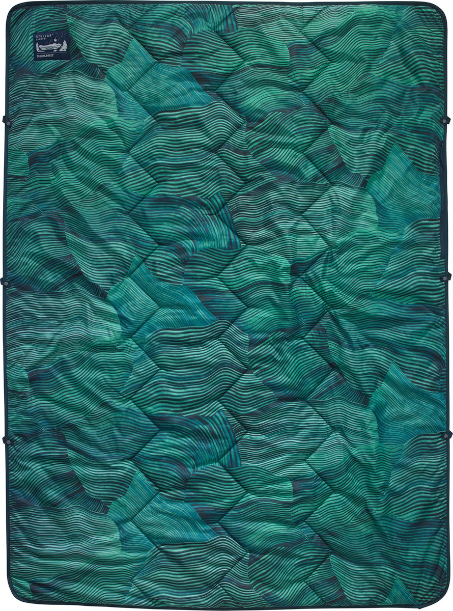 THERM-A-REST Stellar Blanket GreenWave Print