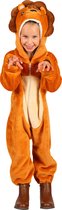 Costume Animaux Lion Enfants - Peluche - Animaux Onesie - Carnaval - Habillage Vêtements Enfants - Oranje/ Marron - Taille 128