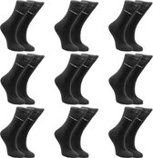 Naft Comfort sokken | Zwarte dames sokken | 9 paar | Maat: 39-42