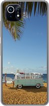 Geschikt voor Xiaomi Mi 11 hoesje - Strand - Bus - Surf - Siliconen Telefoonhoesje