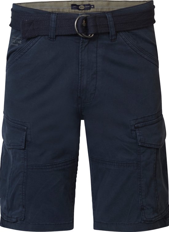 Petrol Industries - Heren Cargo Short met Riem Gulf Shores - Blauw - Maat XXXL