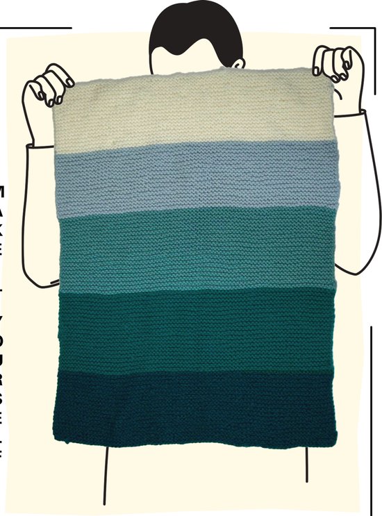 Les Cousines Breipakket voor beginners - Deken breien van 100% wol