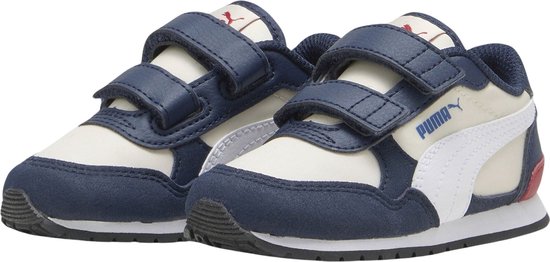 PUMA ST Runner v3 NL V Inf Unisex Sneakers - Sugared Almond-PUMA White-Club Navy-Club Red-Cobalt Glaze - Maat 21