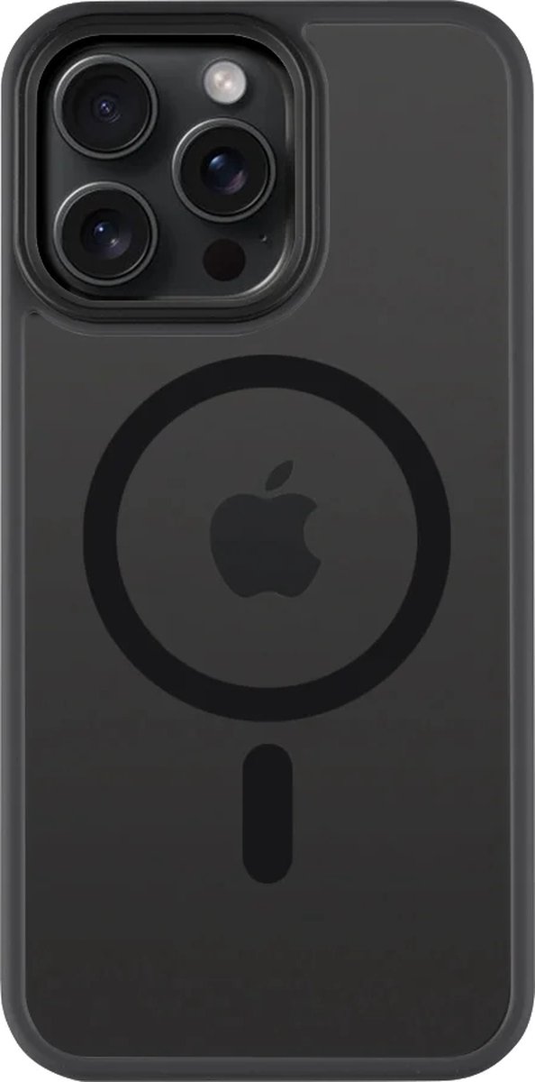 iPhone 15 Pro Max Hoesje - Tactical MagForce Hyperstealth - Geschikt voor magsafe Asphalt/Zwart
