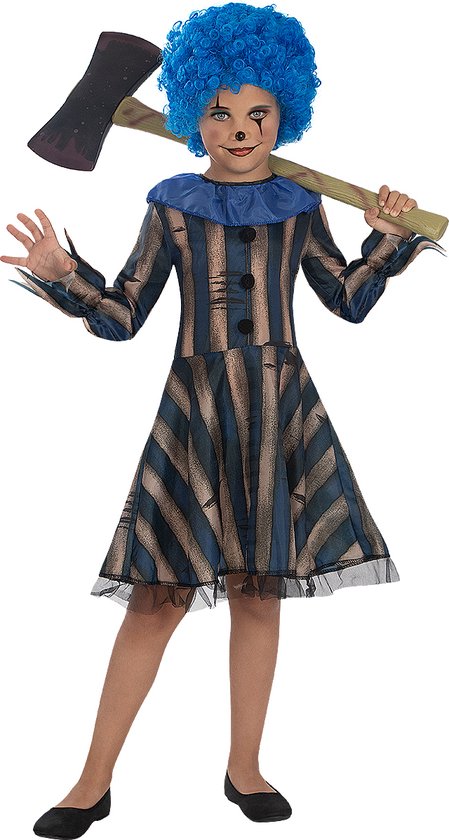 FUNIDELIA Enge Clown Kostuum voor Meisjes - Maat: 135 - 152 cm