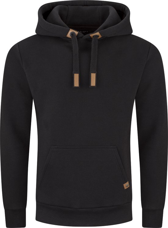DENIMFY Heren Sweatshirt DFIvo regular fit Zwart M Volwassenen Hoodie Capuchon Sweatshirt