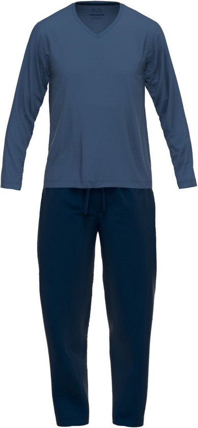Ceceba Pyjama lange broek - 620 Blue - maat 4XL (4XL) - Heren Volwassenen - Bamboe- 31227-6096-620-4XL