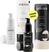 Vicius® - Set de soins - Crème de jour et crème de nuit pour femme - Soin du visage et Soins anti-rides - Contre les taches pigmentaires