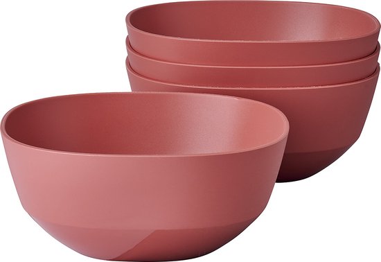 Bol de service Mepal Silueta – 4x 750 ml – Saladier – Mauve vif