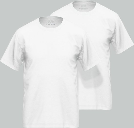 T-shirt Ceceba col rond - Wit - 31240-4012-110 - 6XL - Homme