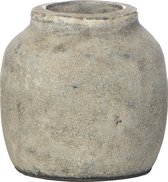 STILL - Kleine Vaas - Pot - Aardewerk - Tin - Grijs - 12x12 cm