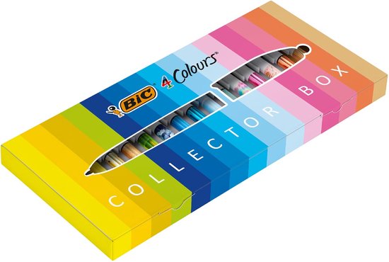 Collection BIC 4 Couleurs - Boîte de 15 stylos 4 Couleurs