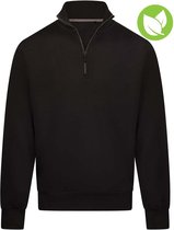 Zipneck sweater Back to basics - Zwart