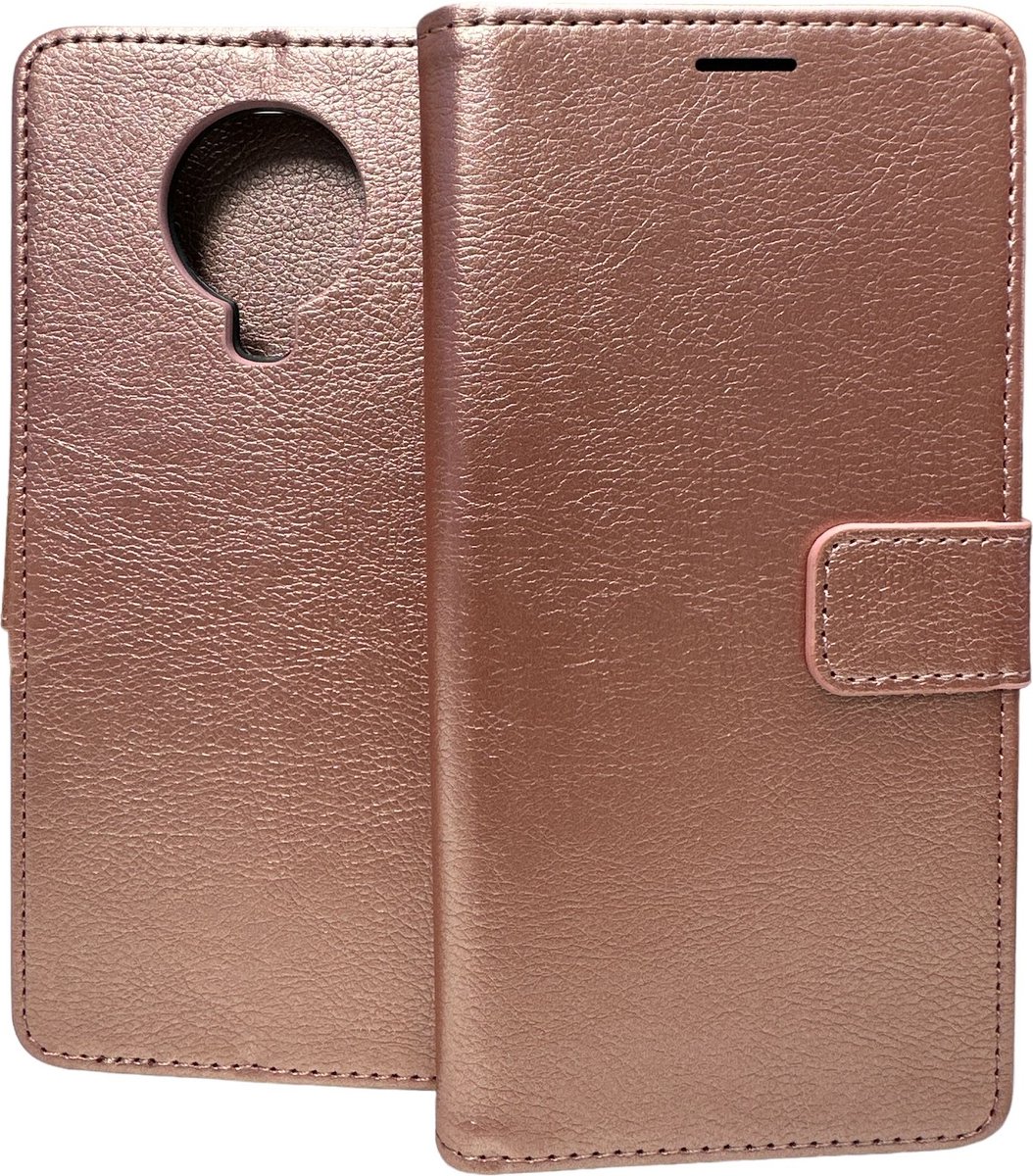 Portemonnee Book Case Hoesje Geschikt voor: Nokia G10 / G20 - rosegoud