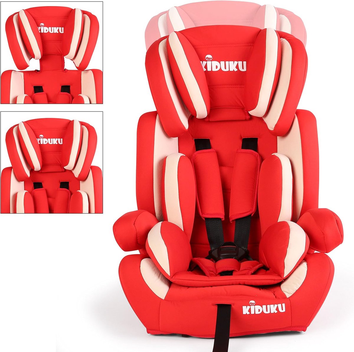 Primero - Autostoel - Autostoeltje - kinderstoel - autostoel 9 tot 36kg - autostoel groep 2,3 - autozitje - kinderstoel auto - Meegroeiend - Rood