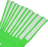 MDsport - Partijlint klittenband - Set van 10 - Neon groen