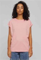 Urban Classics - Extended Shoulder Dames T-shirt - XXL - Roze