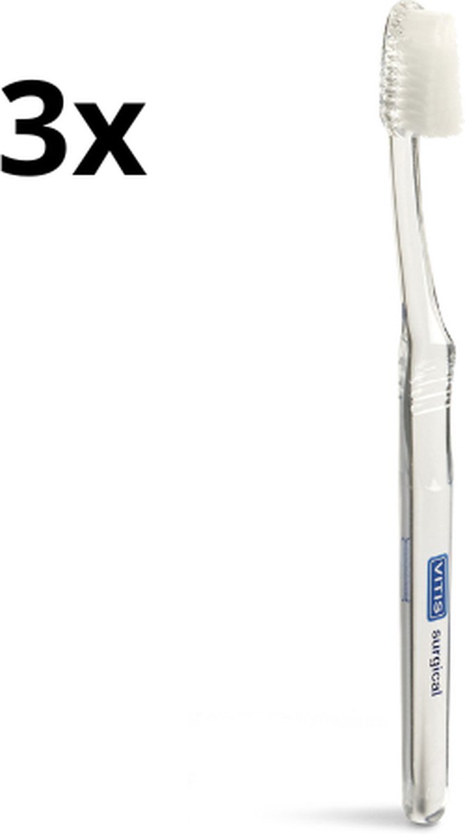 Vitis Tandenborstel Surgical - 3 stuks - Voordeelverpakking