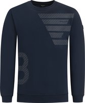 Ballin Amsterdam - Heren Regular fit Sweaters Crewneck LS - Navy - Maat XL