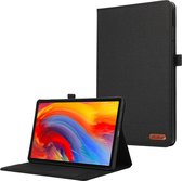 Case2go - Tablet Hoes geschikt voor Lenovo Tab M11 - Cloth Pattern - Book Case - 11 inch - Zwart