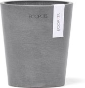 Ecopots Morinda Orchid 11 - Grey - Ø11 x H12,5 cm - Ronde grijze bloempot / plantenpot met waterreservoir