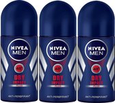 Nivea Men Dry Impact Roll'On Deo - 3 x 50 ml