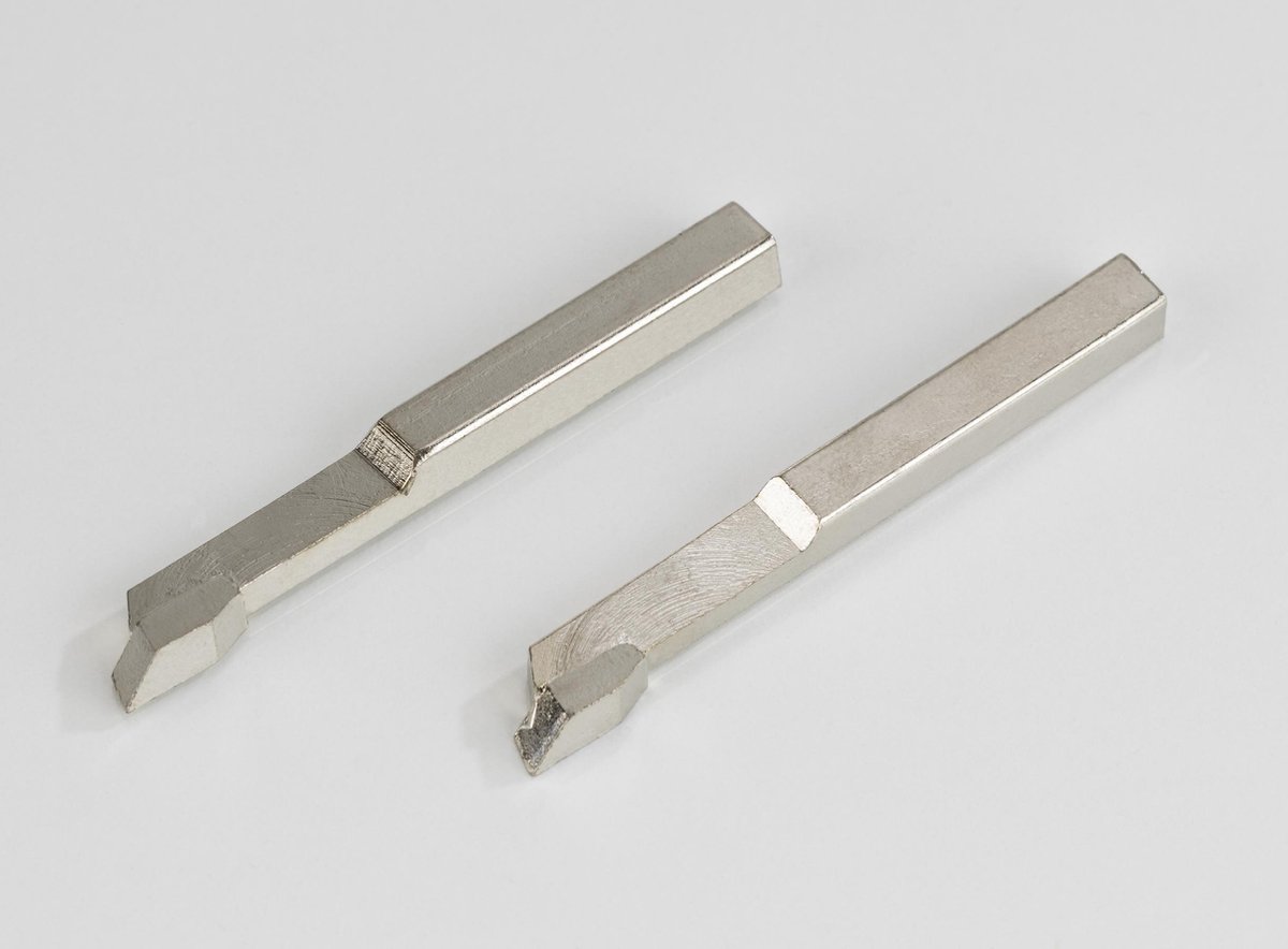 Westfalia Reserve messen set, voor keramiek, tegels en steen, 2 stuks